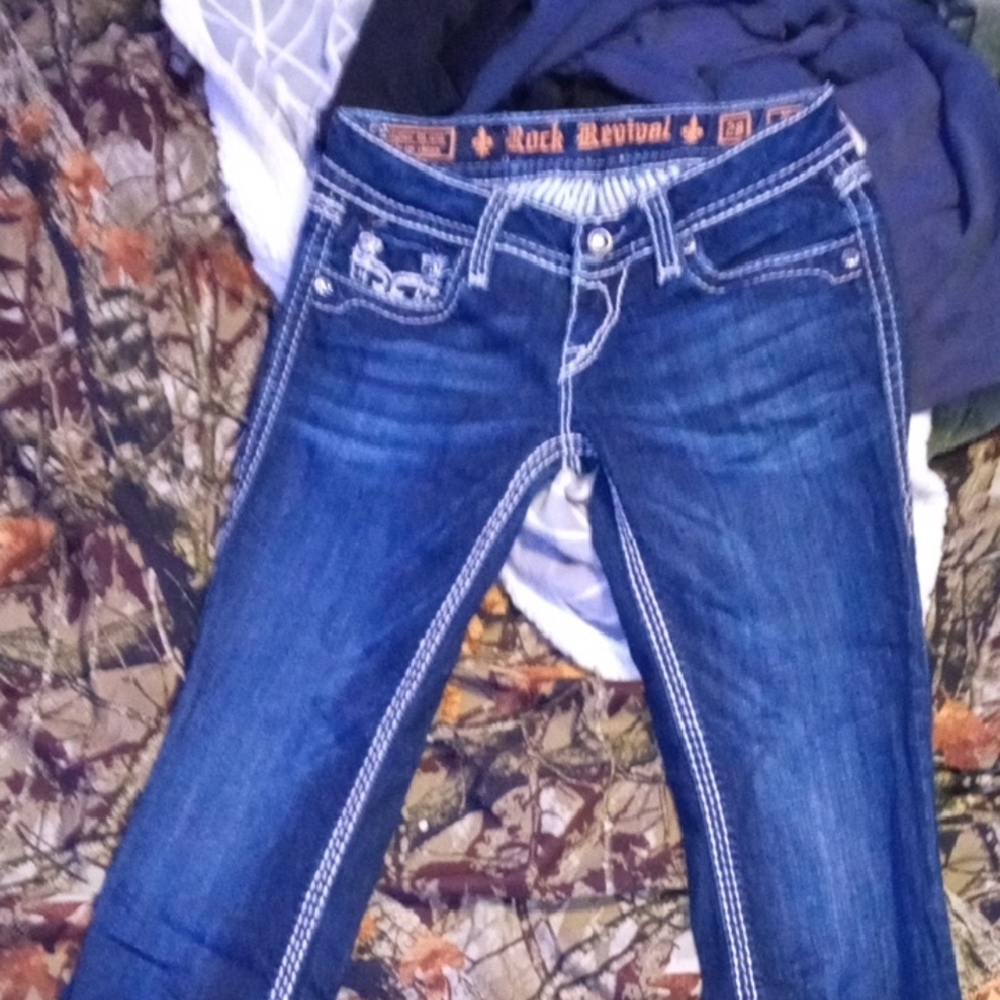 Rock Revival Blue Boot Cut Jeans